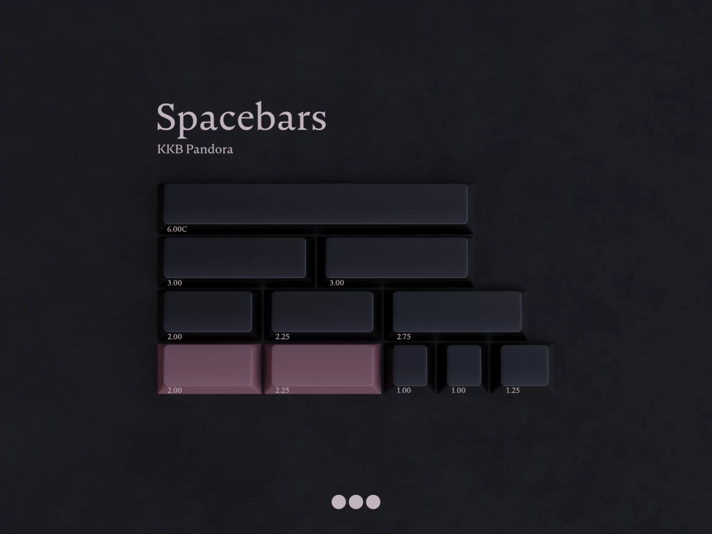 Pandora Spacebars
