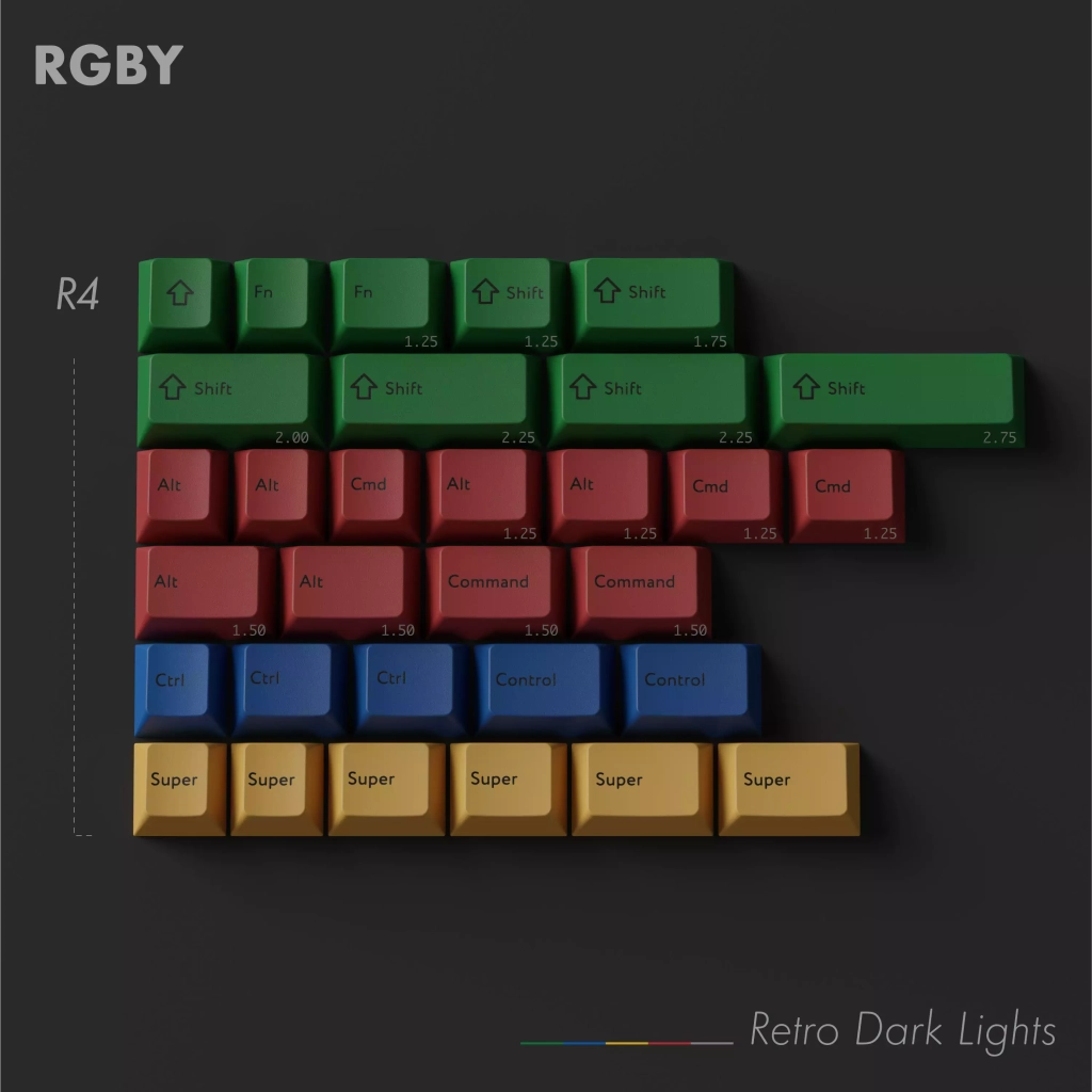 Retro Dark Lights RGBY